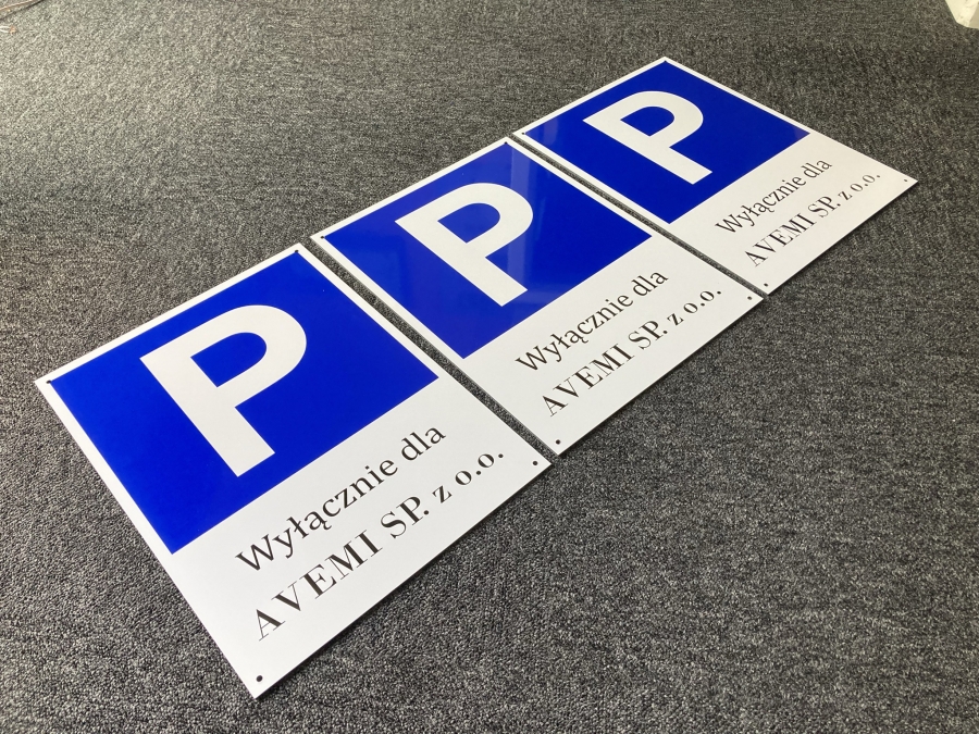 tabliczki parkingowe dla firm 