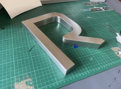3d steel letter