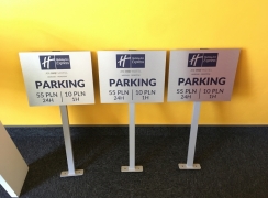 tabliczki parkingowe przykręcane sląsk warszawa tabliczki na słupku